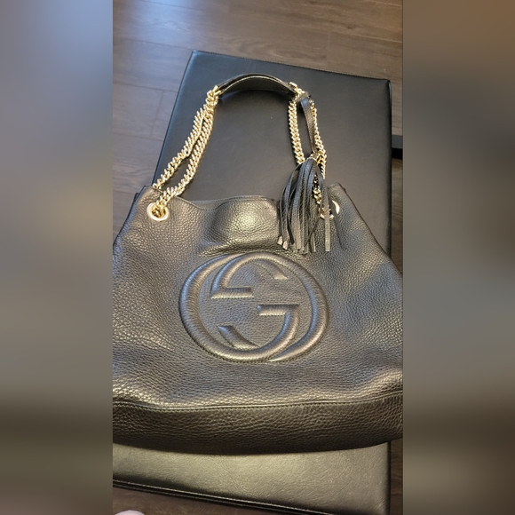 GUCCI pebbled calfskin soho tote - Picture 2 of 7